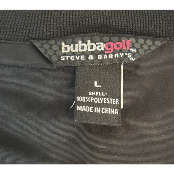 BUBBA GOLF Steve & Barry's Size L Men's Pullover V-Neck Windbreaker Jacket Large - Picture 6 of 10